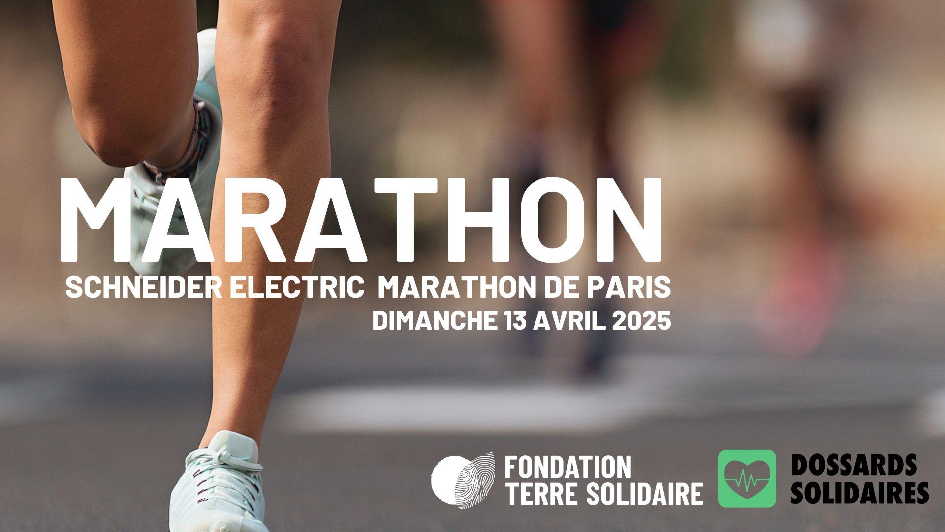 dossard solidaire pour le marathon Paris 2025