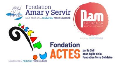 Logo : Fondation amar y Servir, Fondation pour un autre monde Fondation Actes Fondation Pas Cap?